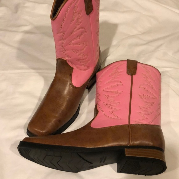 Boots Cowboy girls new sizes 2M, 4M or 6M man made Smartfit man made materials - Picture 2 of 10